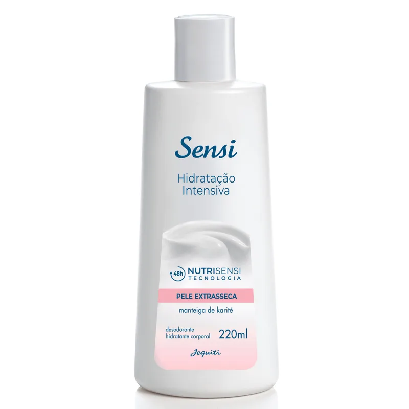 Desodorante Hidratante Corporal Sensi Hidratação Intensiva Pele Extrasseca 220ml Jequiti