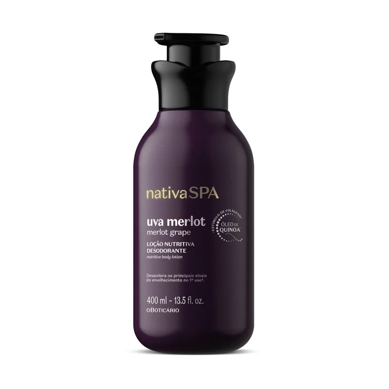 Loção Nutritiva Nativa Spa Uva Merlot 400ml Hidratante Corporal