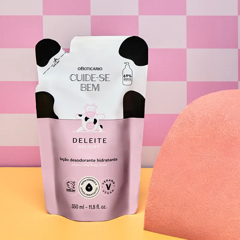 Refil Cuide-se Bem Deleite Loção Hidratante 350ml Boticário - Imagem 4