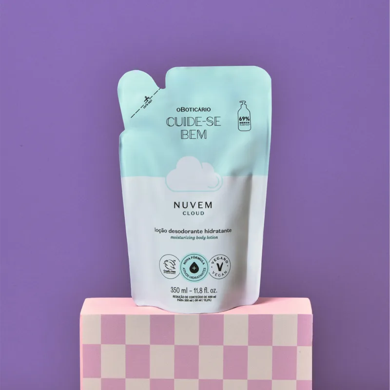 Refil Cuide-se Bem Nuvem Loção Hidratante 350ml Boticário - Imagem 3