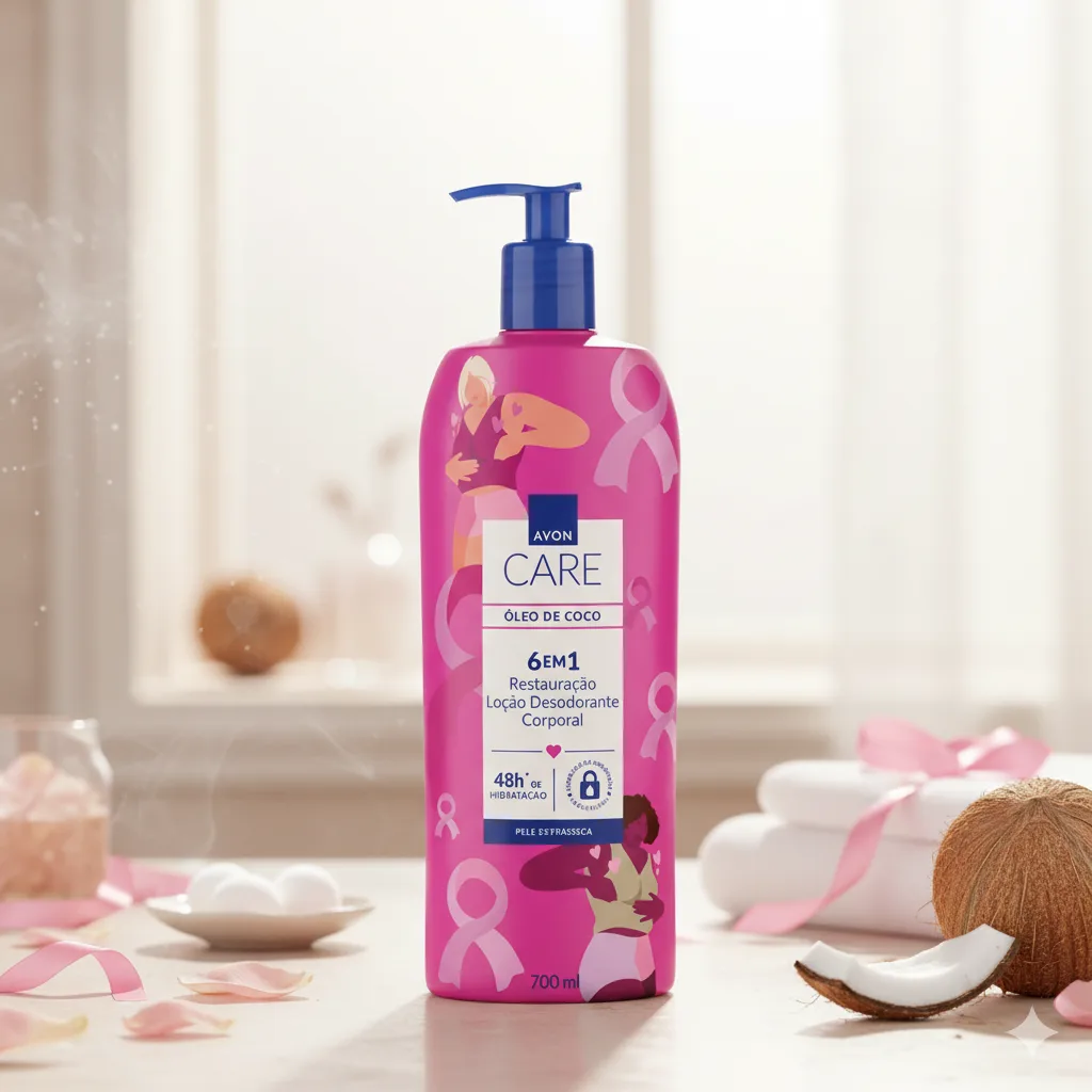 Loção Corporal Óleo de Coco Avon 700ml Hidratação 48h - Imagem 2