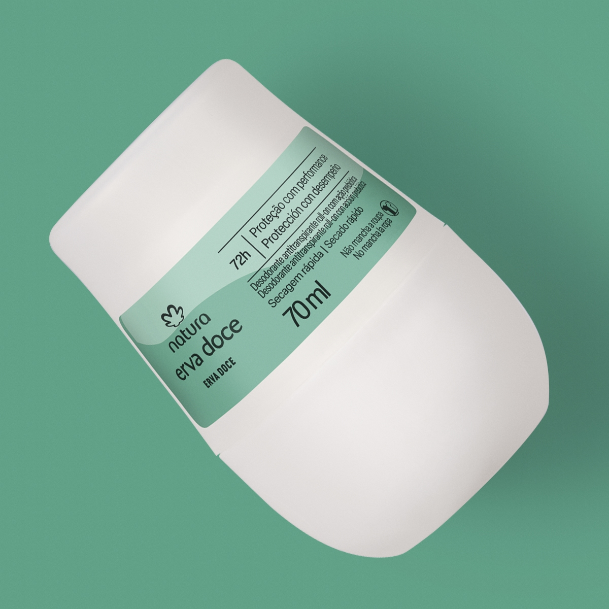 Desodorante Roll-on Erva Doce Natura 70ml Frescor Natural - Imagem 2