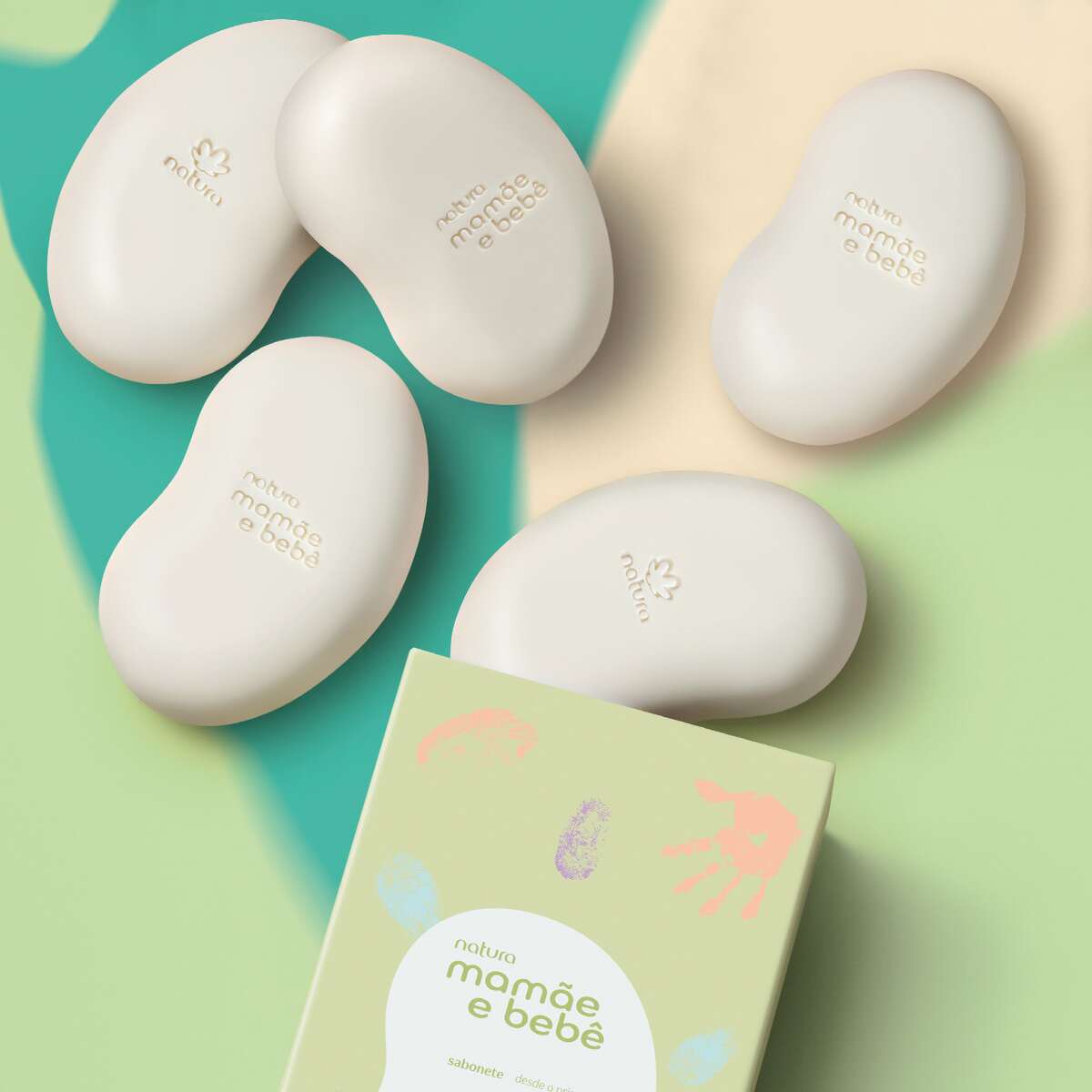 Sabonete Mamãe e Bebê 5unid 100g Cada Natura Vegano - Imagem 2