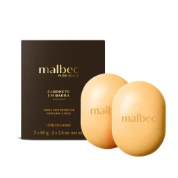 Kit Sabonetes Malbec Pure Gold 2x80g Hidratante Masculino
