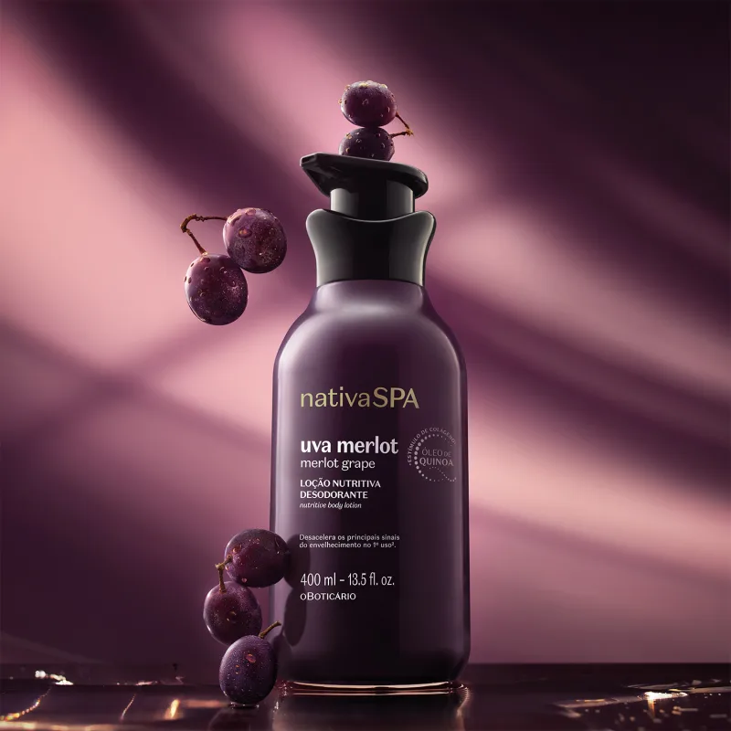 Loção Nutritiva Nativa Spa Uva Merlot 400ml Hidratante Corporal - Imagem 2