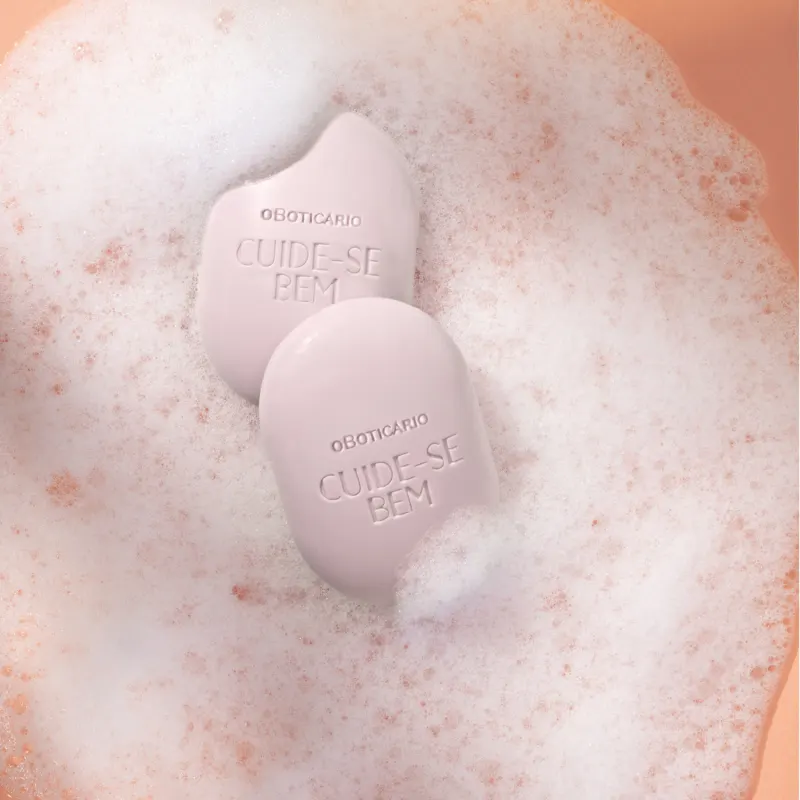 Sabonetes Cuide-se Bem Rosa e Algodão 4x80g O Boticário - Imagem 4