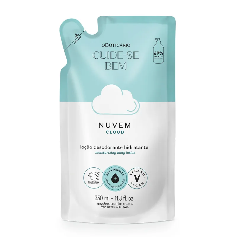 Refil Cuide-se Bem Nuvem Loção Hidratante 350ml Boticário