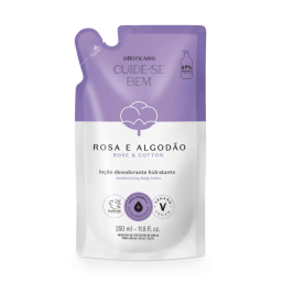 Refil Loção Cuide-se Bem Rosa e Algodão 350ml O Boticário