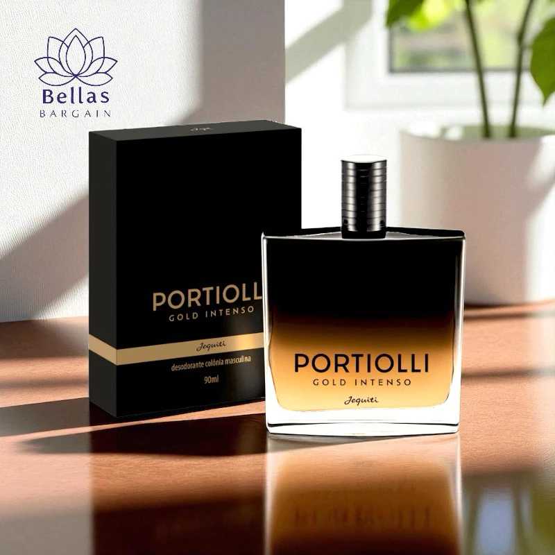 Portiolli Gold Intenso Desodorante Colônia Masculina Jequiti 90ml - Imagem 2